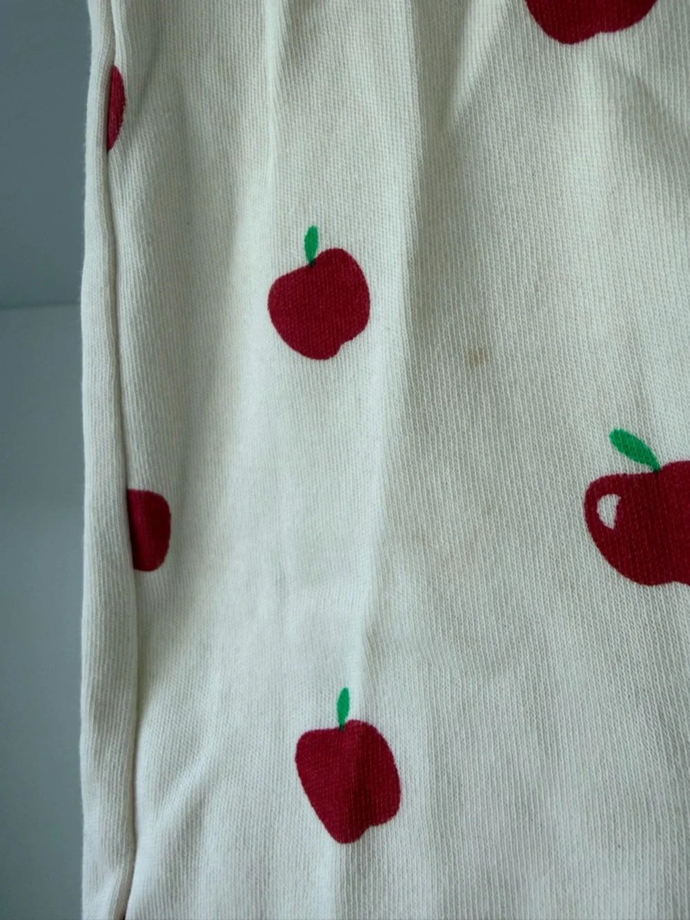 Parade Organics Cotton Sleeveless Romper - Cream Apple & Lavender Daisy Kids - Picture 4 of 6